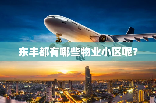 东丰都有哪些物业小区呢？