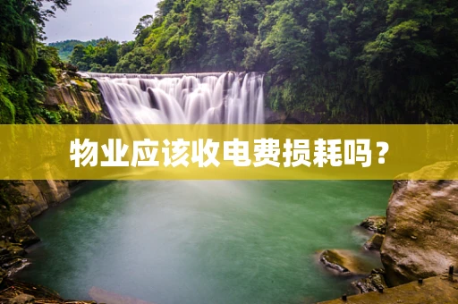 物业应该收电费损耗吗？