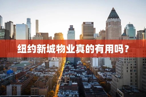纽约新城物业真的有用吗？