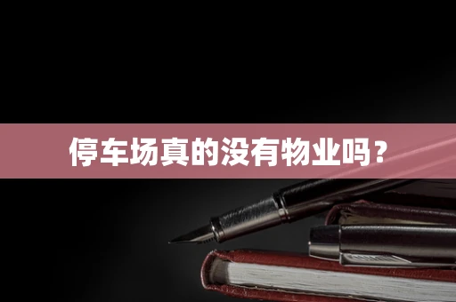 停车场真的没有物业吗？
