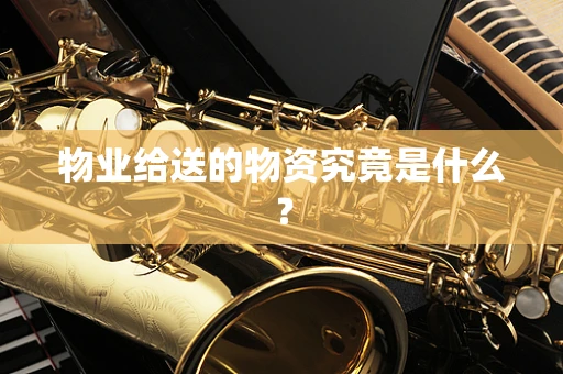 物业给送的物资究竟是什么？