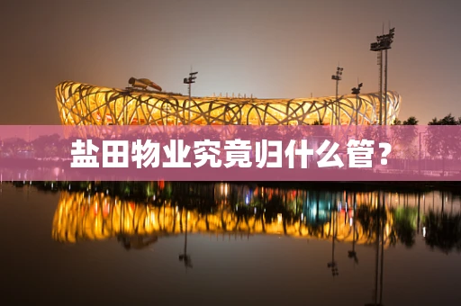 盐田物业究竟归什么管？