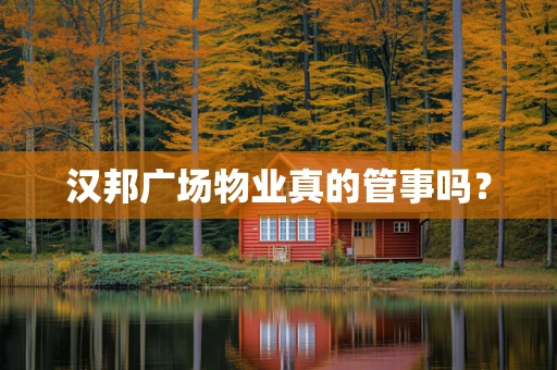 汉邦广场物业真的管事吗？