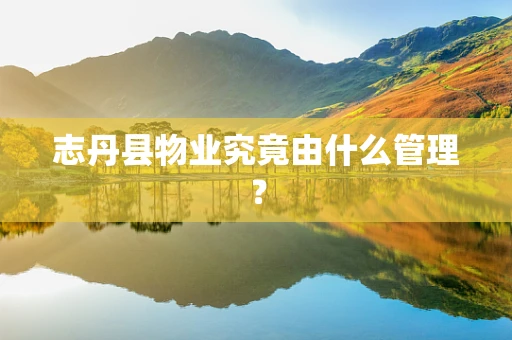 志丹县物业究竟由什么管理？