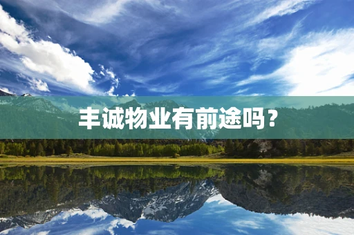丰诚物业有前途吗？