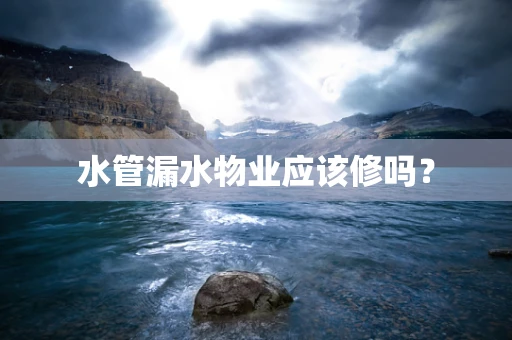 水管漏水物业应该修吗？