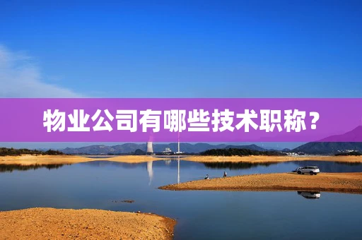 物业公司有哪些技术职称？