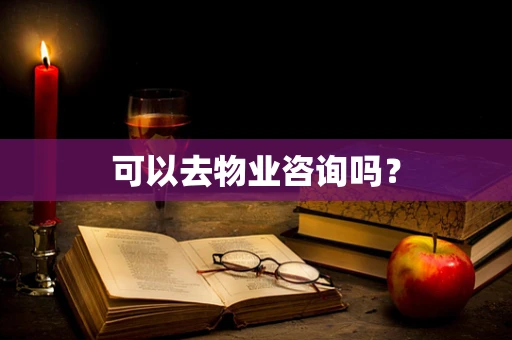 可以去物业咨询吗？
