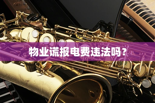 物业谎报电费违法吗？