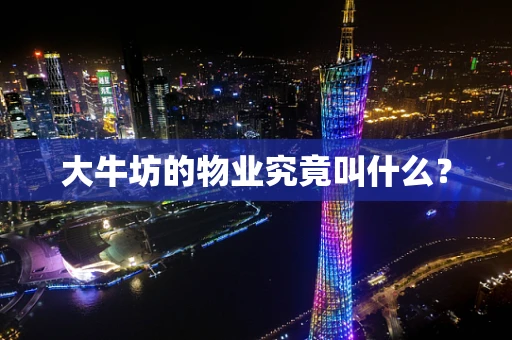 大牛坊的物业究竟叫什么？