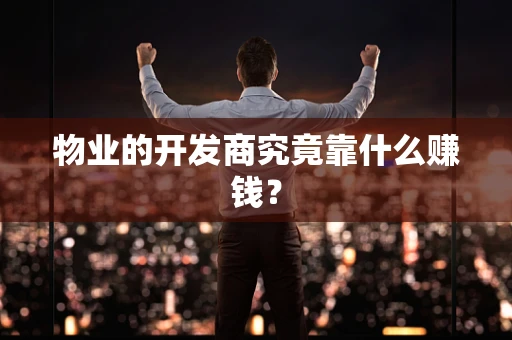 物业的开发商究竟靠什么赚钱？