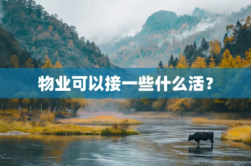 物业可以接一些什么活？