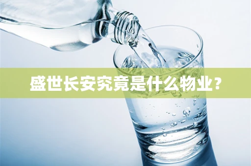 盛世长安究竟是什么物业？