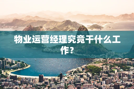 物业运营经理究竟干什么工作？