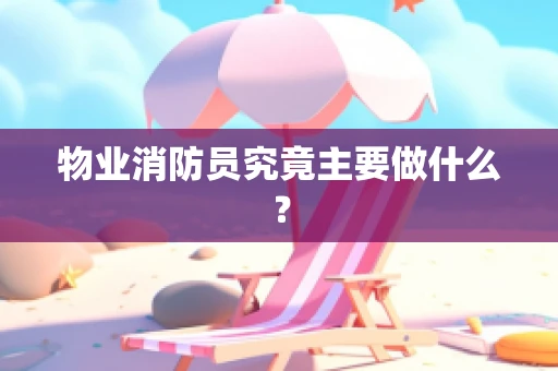 物业消防员究竟主要做什么？