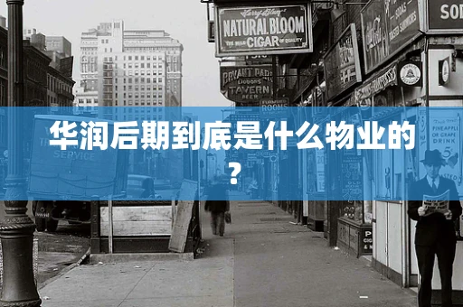 华润后期到底是什么物业的？