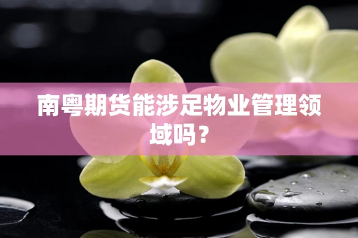 南粤期货能涉足物业管理领域吗？