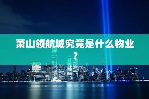 萧山领航城究竟是什么物业？
