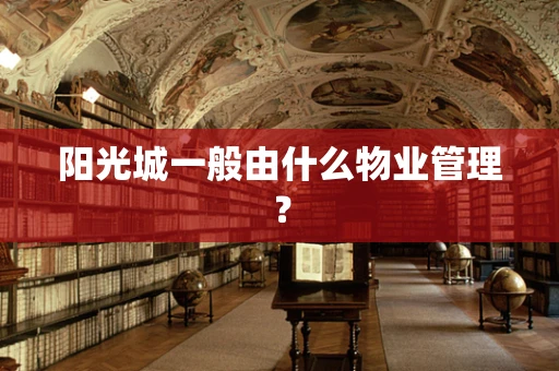 阳光城一般由什么物业管理？