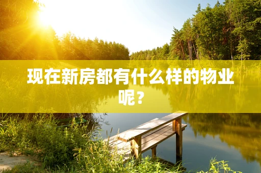 现在新房都有什么样的物业呢？