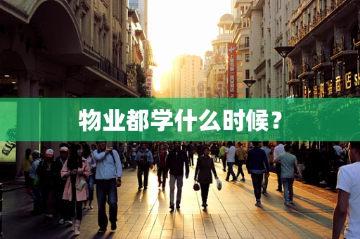 物业都学什么时候？