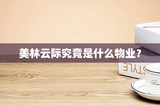 美林云际究竟是什么物业？