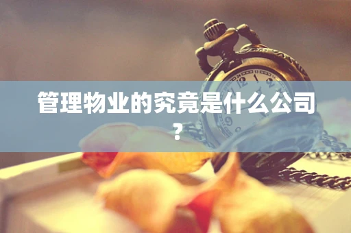 管理物业的究竟是什么公司？