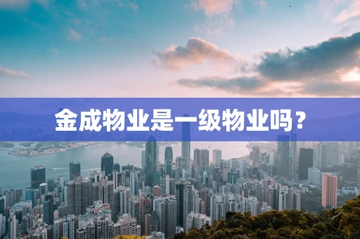 金成物业是一级物业吗？