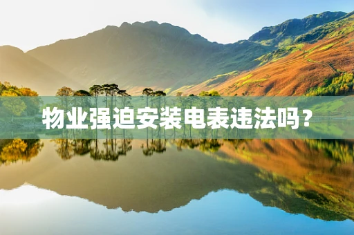 物业强迫安装电表违法吗？