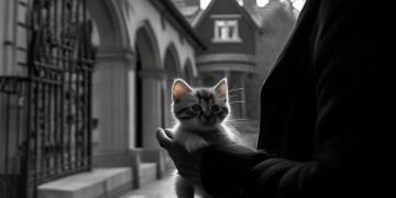 物业门口叼小猫，这算违法吗？